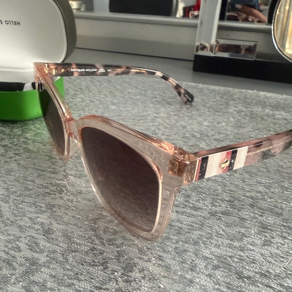 Designer Kate Spade Brown and Pink Sunglasses